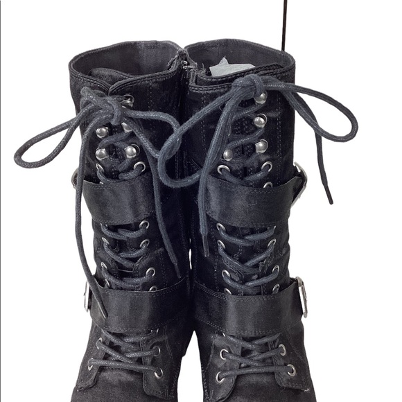 Rocket Dog Women's Chomper Boots Brushed Black Satin Size 8.5 - Picture 8 of 12